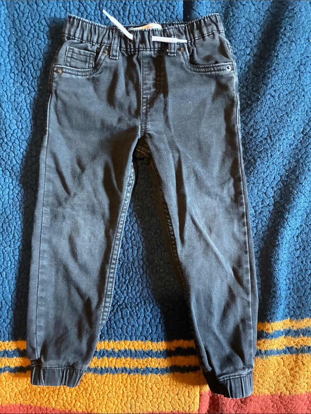 Levi's Kids Dark Gray Elastic Waist Jeans joggers